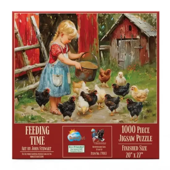 Sunsout Feeding Time 1000 pc Jigsaw Puzzle 77083 image {2}
