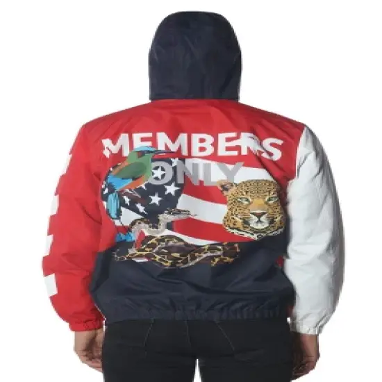 Members Only Men's Mo Jungle Print Popover Jacket image {4}