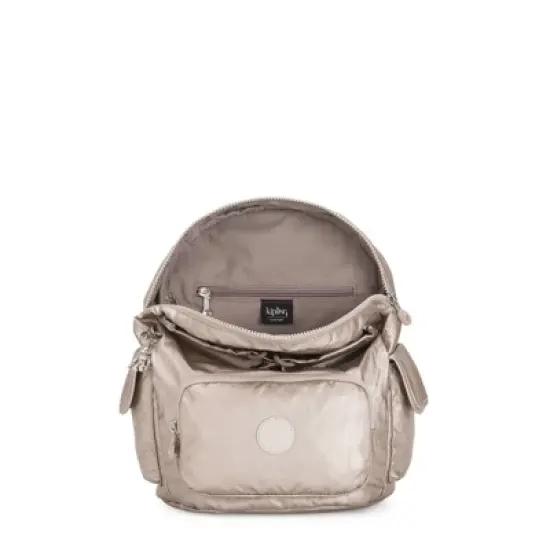 Kipling City Pack Small Metallic Backpack image {2}