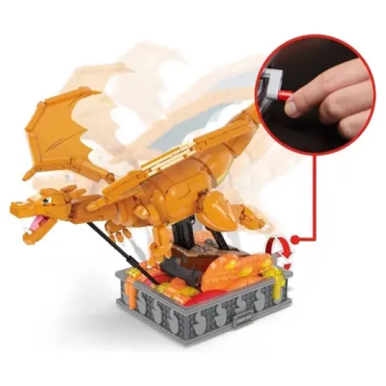 MEGA Pokemon Charizard Building Kit with Motion - 1664pcs image {1}