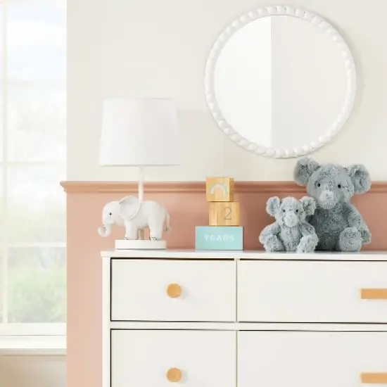 Elephant Plush Animal with Mini Plush - Gray - 2pk - Cloud Island&trade; image {1}