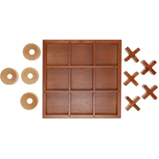 WE Games Tic Tac Toe Wooden Board Game, Patio Decor, Outdoor Games, Backyard Games, Camping Games, Outside Games, Birthday Gifts, Living Room Decor image {1}