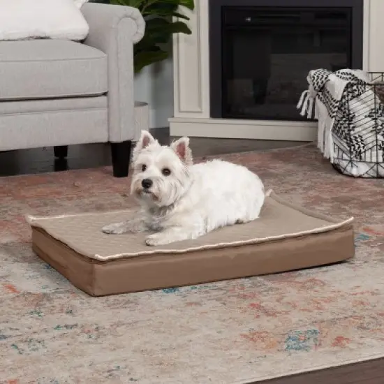 FurHaven Quilt Top Convertible Indoor-Outdoor DLX Orthopedic Dog Bed Mat image {2}