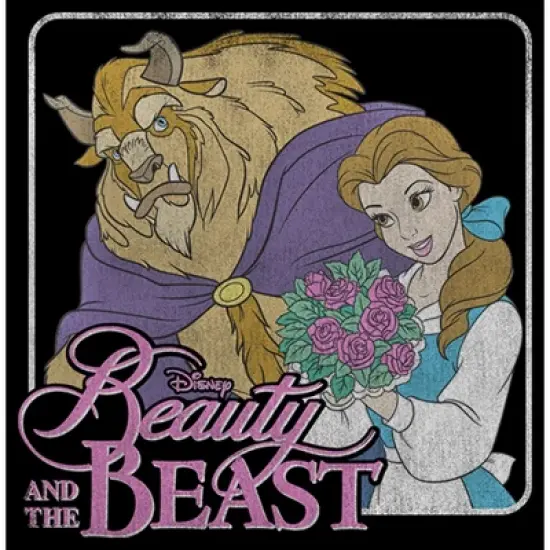 Men's Beauty and the Beast Bouquet Frame T-Shirt image {1}