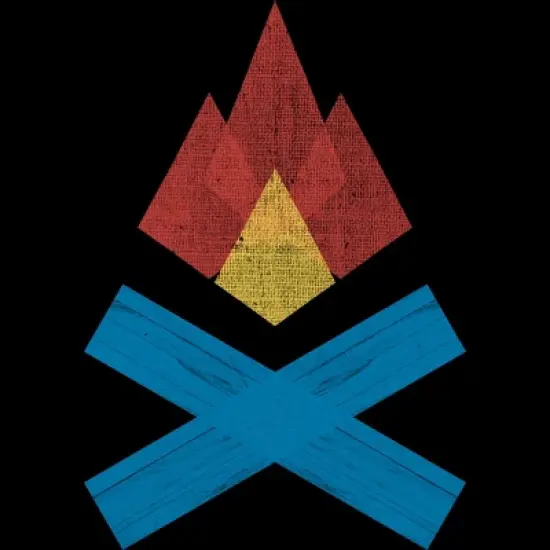 Junior's Design By Humans Campfire By elcorette T-Shirt image {1}