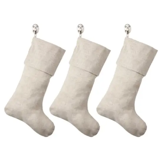 Saro Lifestyle Solid Color Toscana Christmas Stocking image {6}