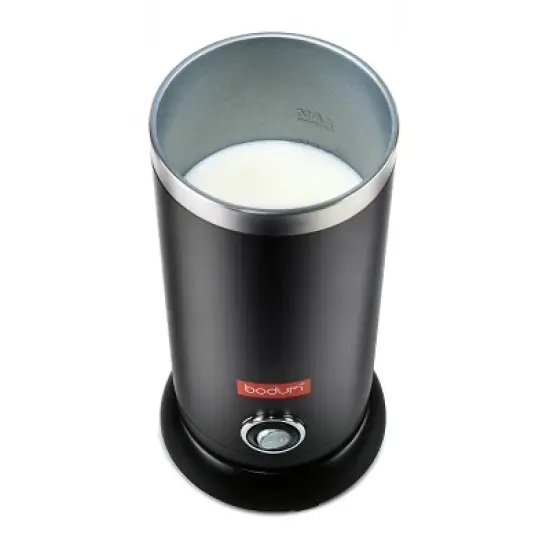Bodum Bistro Electric Milk Frother Black: Stainless Steel Coffee Frother & Milk Steamer, 500W, Hand Wash image {3}