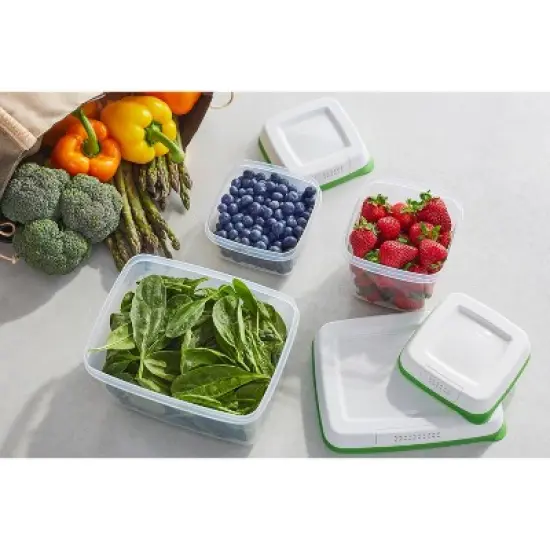 Rubbermaid 4pc Freshworks Set Green image {4}