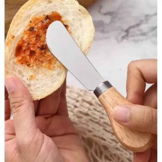 Kitcheniva Stainless Steel Cheese Knife Set 4 Pcs image {1}