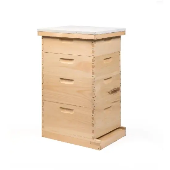 Lehman's Beekeeping Hive Kit, Includes 2 Deep, 2 Medium Hive Boxes with 10 Frames each, Telescoping Metal and Inner Covers, Screen Bottom, Amish Made image {5}