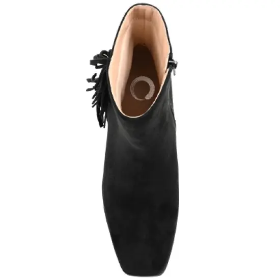 Journee Collection Womens Noriah Tru Comfort Foam Inside Zip Stacked Heel Booties image {3}