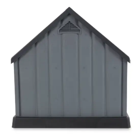 Ram Quality Products Outdoor Pet House Large Waterproof Dog Kennel Shelter, Gray image {3}