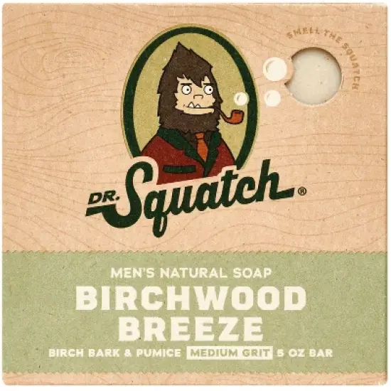 DR. SQUATCH Men's All Natural Bar Soap - Brichwood Breeze - 5oz image {7}