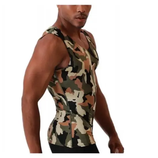 Insta Slim USA Camo Activewear Muscle Tank 3MAT001 image {2}