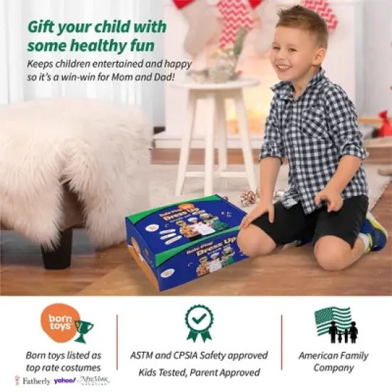 Bintiva Dress Up / Drama Play Helping At Home Trunk Set, Construction Worker-Chef-Gardener image {4}