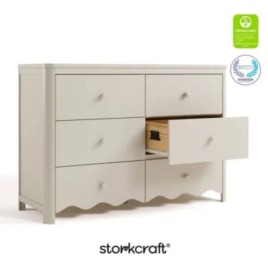 Storkcraft Casablanca 6-Drawer Double Dresser image {6}