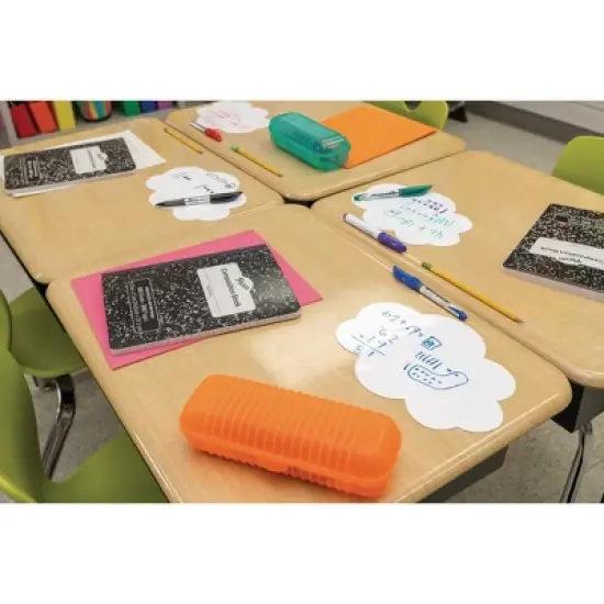 Pacon&reg; Self-Stick Dry Erase Clouds, White, 7" x 10", 10 Count image {4}