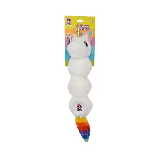 American Pet Supplies 23-Inch Magical Rainbow Unicorn Squeaking Plush Dog Toy image {2}