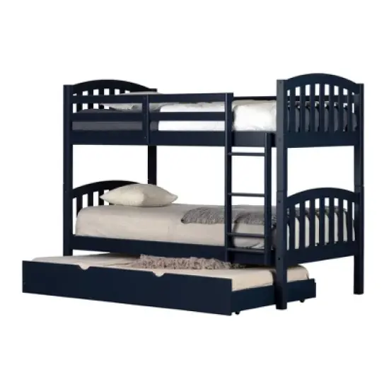 Ulysses Bunk Beds with Trundle Blue - South Shore image {12}