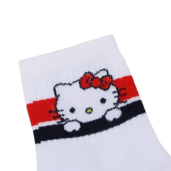 Hello Kitty & Friends Favorite Characters 3-Pack of Women's Quarter Crew Socks image {6}
