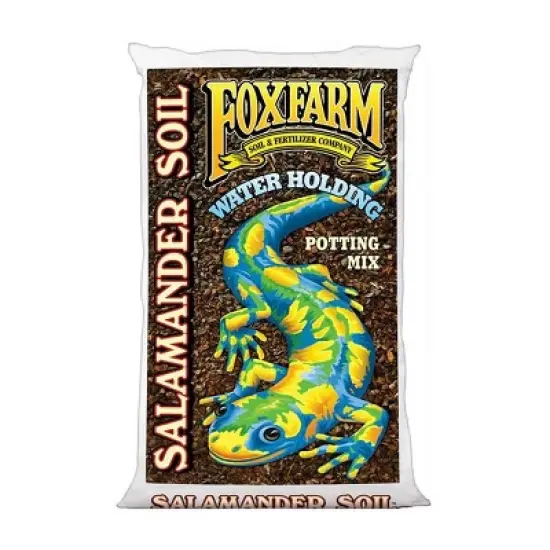 FoxFarm FX14116 Salamander Soil Water Holding Nutrient Potting Mix for Indoor Outdoor Garden, Seeds, Seedlings, and Plants, 1.5 Cubic Feet Bag image {1}