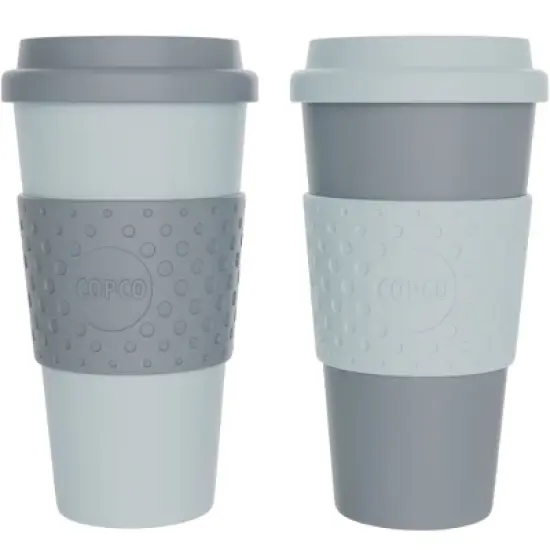 Copco Acadia To Go Mug Set of 2, 16 Ounce Reusable Coffee Cups with Lids, Durable & BPA-Free, Travel Mugs Double-Wall Insulation image {7}