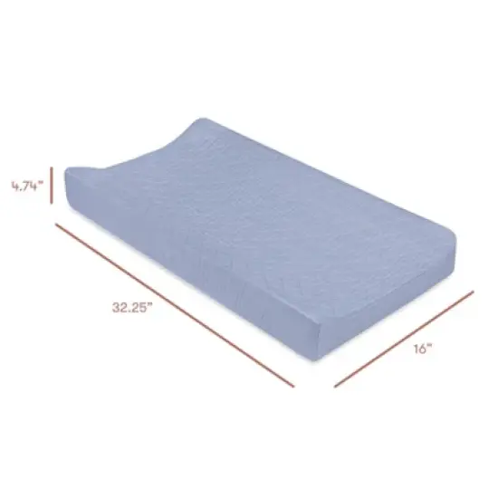 Babyletto Dewdrop Quilted Muslin Changing Pad Cover - GOTS Certified Organic Cotton image {5}