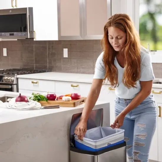 Plasticplace Trash Bags simplehuman&reg;* Code P Compatible (200 Count) White image {2}