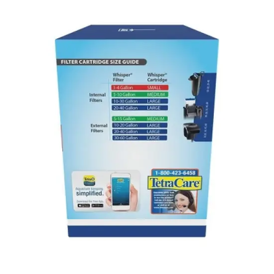 Tetra Whisper Bio-Bag Unassembled Disposable Filter Cartridges for Aquariums - L image {5}