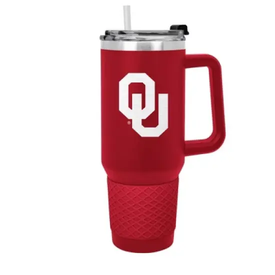 NCAA Oklahoma Sooners Colossus Travel Mug - 40oz: Stainless Steel, Silicone Grip image {2}
