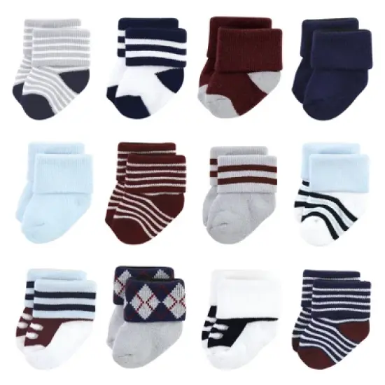 Little Treasure Infant Boy Newborn Socks, Genius image {8}