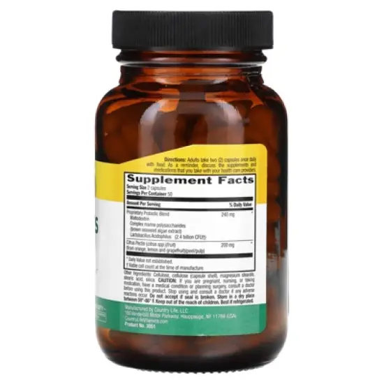 Country Life Acidophilus with Pectin, 100 Vegan Capsules image {1}
