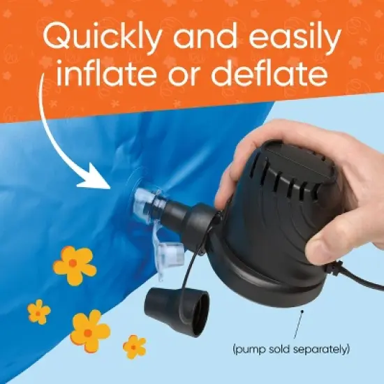 Hearthsong Roll With It Giant Inflatable Colorful Rolling Wheel for Active Outdoor Play image {4}