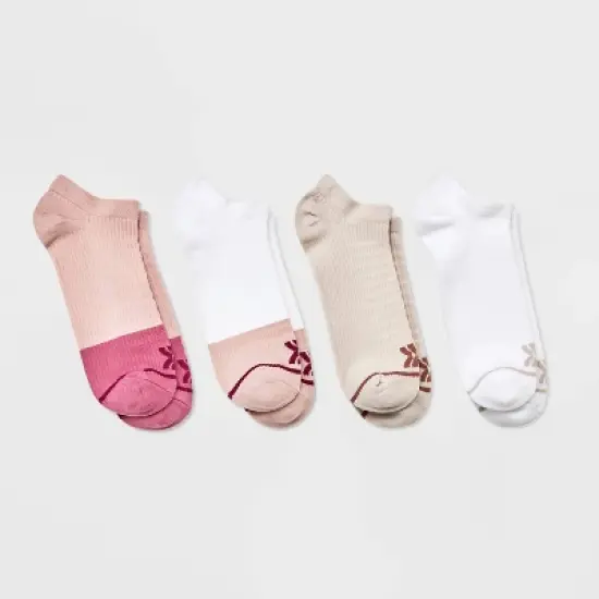 Women's 4pk Colorblock No Show Athletic Socks - All in Motion&trade; 4-10 image {4}