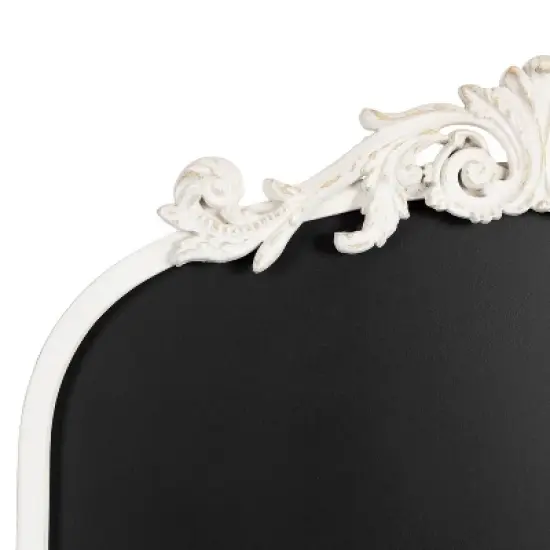 Kate & Laurel All Things Decor 19"X31" Arendahl Framed Decorative Chalkboard White image {2}