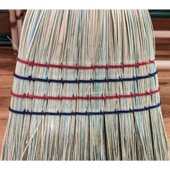 Stoltzfus Brooms & Carpets Amish-Made House Broom - Authentic Corn Straw Broom with Hardwood Handle, Natural, 55 inches image {3}