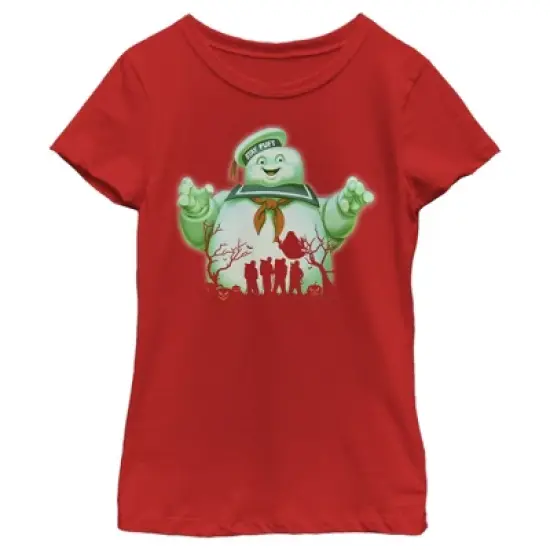 Girl's Ghostbusters Halloween Stay Puft Marshmallow Man T-Shirt image {7}