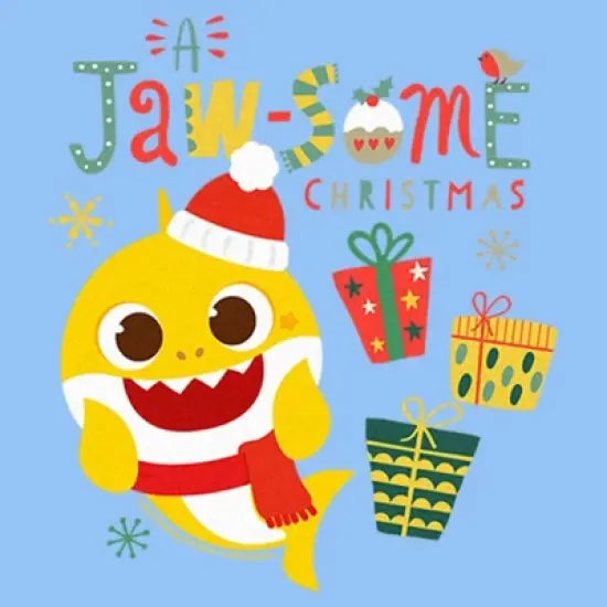 Toddler's Baby Shark Jawsome Christmas T-Shirt image {1}