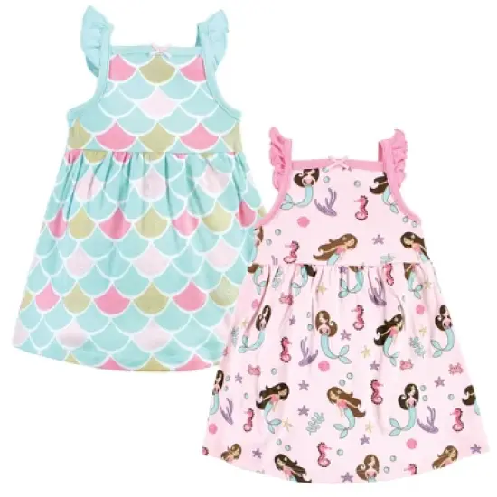 Hudson Baby Baby Girls Cotton Dresses, Mermaid Princess image {4}