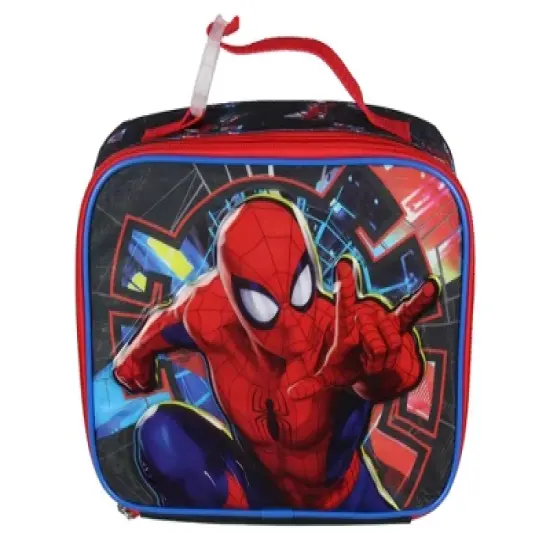 Marvel Comics Spider-Man Lunch Box insulated Superhero Lunch Bag Tote image {1}