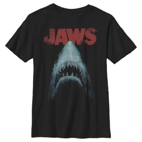Boy's Jaws Classic Poster T-Shirt image {4}