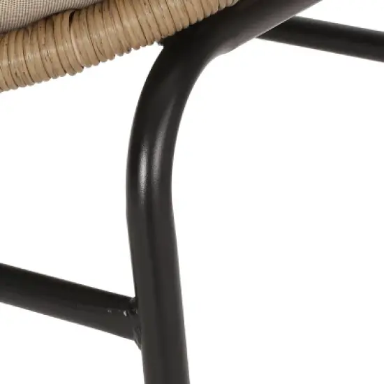 2pk Whitten Outdoor Wicker Dining Chairs with Cushions: UV Protection, Weather-Resistant - Christopher Knight Home image {6}