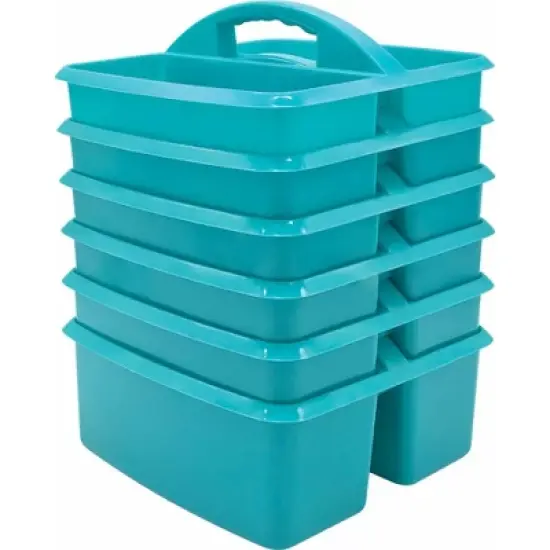 Teacher Created Resources&reg; Teal Plastic Storage Caddy, Pack of 6 image {6}