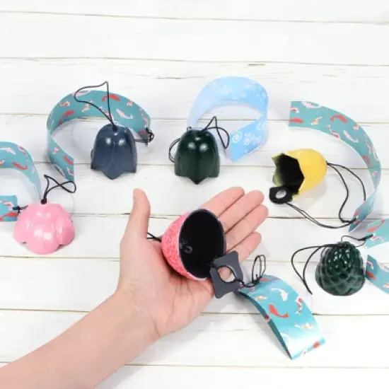 Unique Bargains Metal Vintage Outdoor Wind Chime 2.2" x 17.3" Bronze Tone 1 Pack image {5}