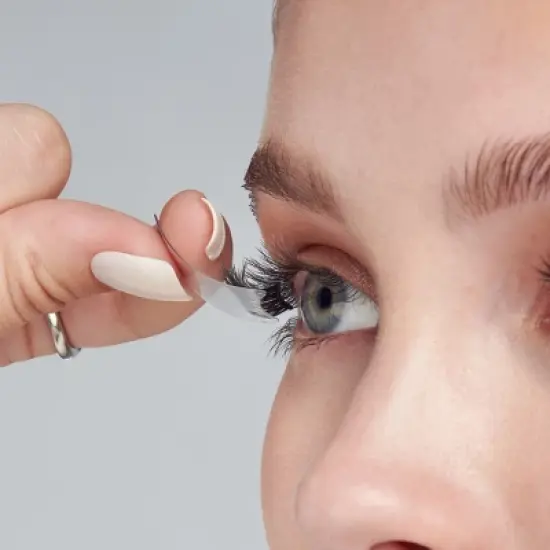 KISS Products imPRESS Easy Tab Press On Self Adhesive Eyelashes - Authentic Natural - 20ct image {1}