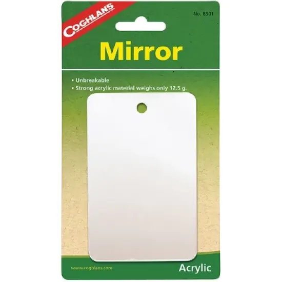 Coghlan's Featherweight Mirror, Unbreakable Acrylic Material, Emergency Survival image {2}