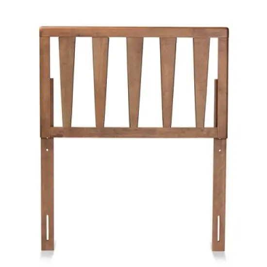 Duncan Wood Headboard Walnut - Baxton Studio image {1}