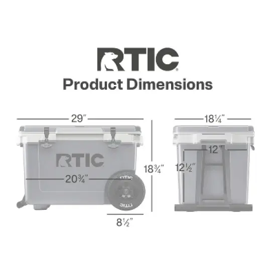 
RTIC Outdoors 52qt Ultra-Light Wheeled Hard Sided Cooler image {7}