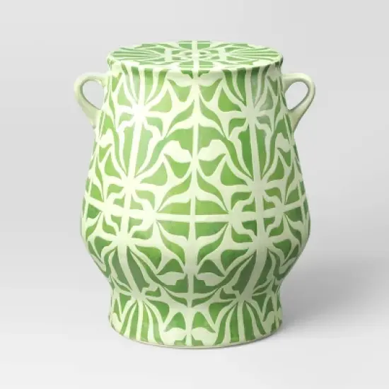 Ceramic Garden Stool - Green - Opalhouse&trade; designed with Jungalow&trade; image {2}