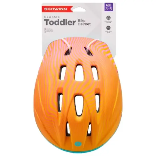 Schwinn Classic Waves Toddler Helmet - Orange/Pink image {8}